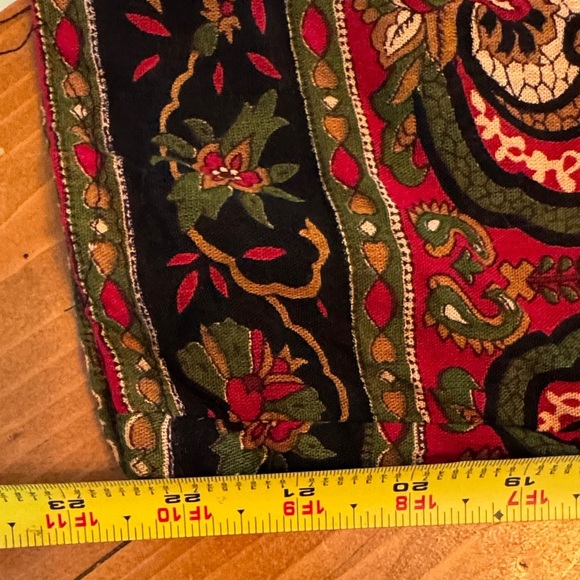 Bohemian Red Patterned Women's Pants - Picture 7 of 8